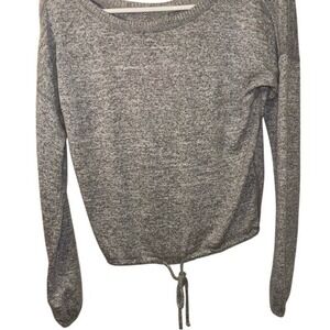 Abercrombie & Fitch Cozy Knit‎ Drawstring Hem Long Sleeve Top XS